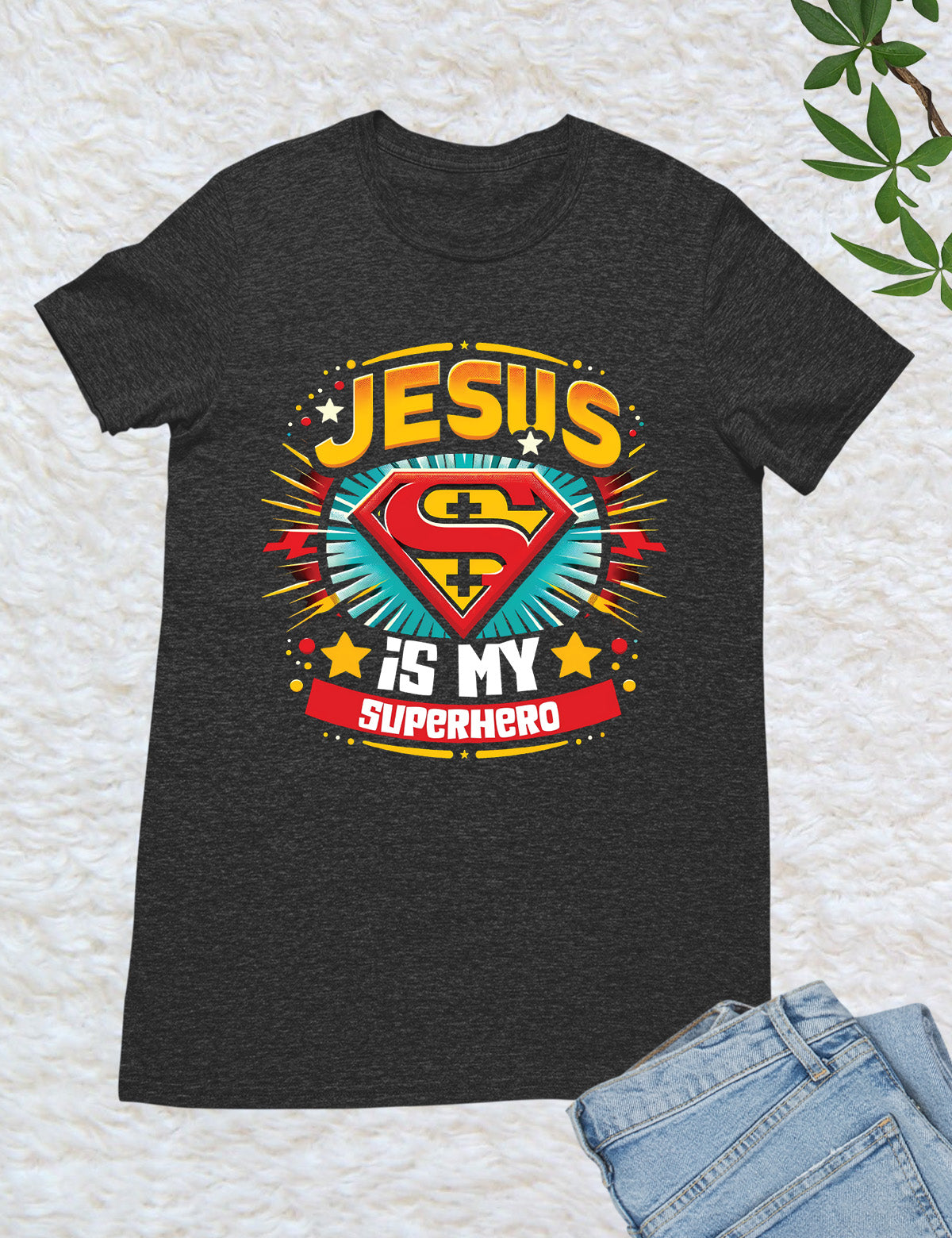 Jesus is My Superhero Retro Shirt