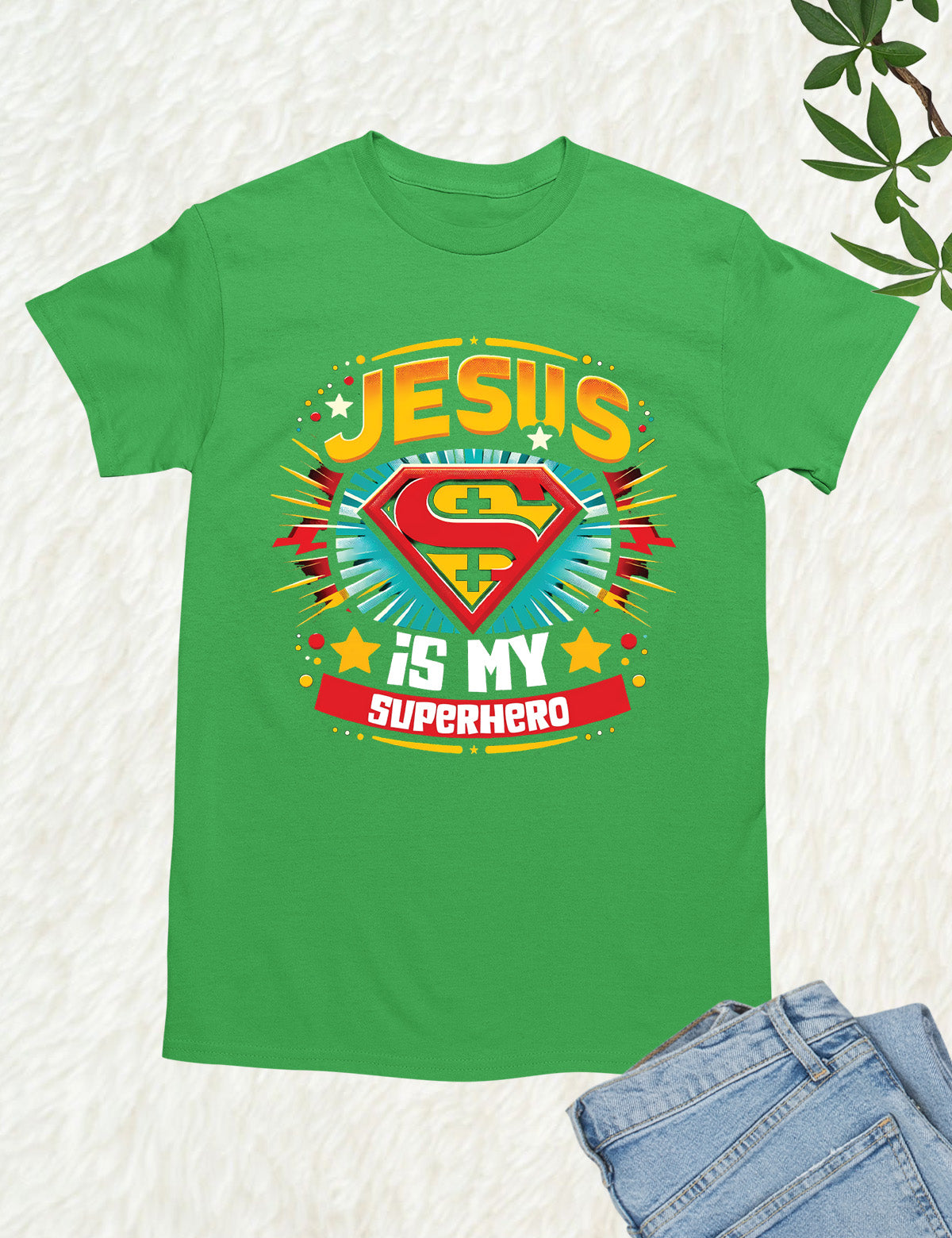 Jesus is My Superhero Retro Shirt