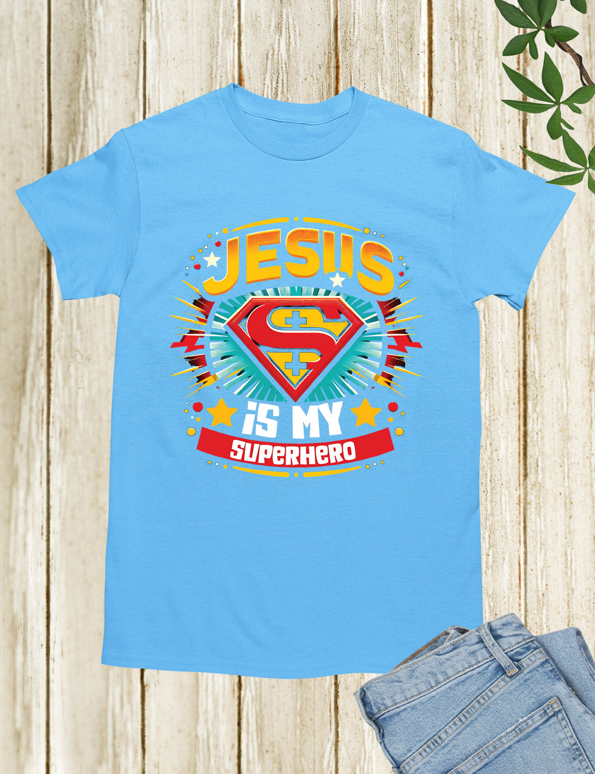 Jesus is My Superhero Retro Shirt