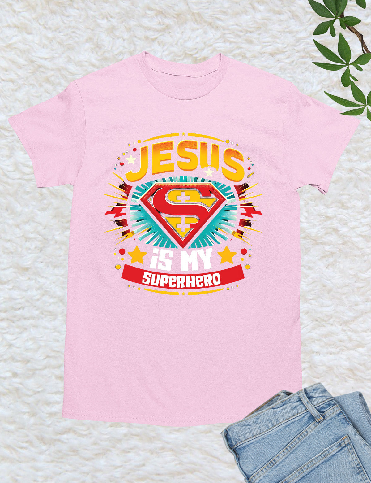 Jesus is My Superhero Retro Shirt