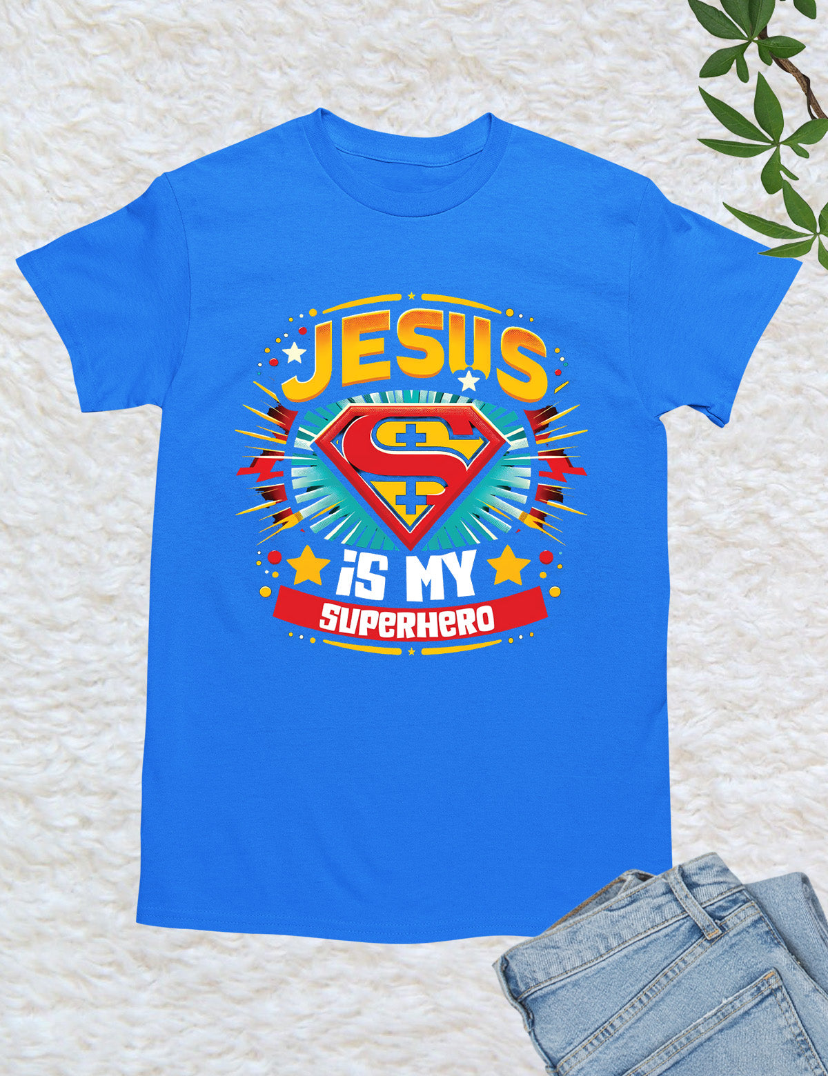 Jesus is My Superhero Retro Shirt