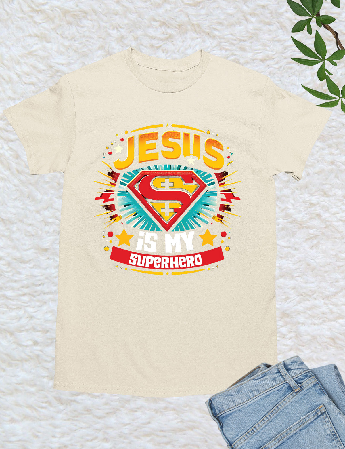 Jesus is My Superhero Retro Shirt