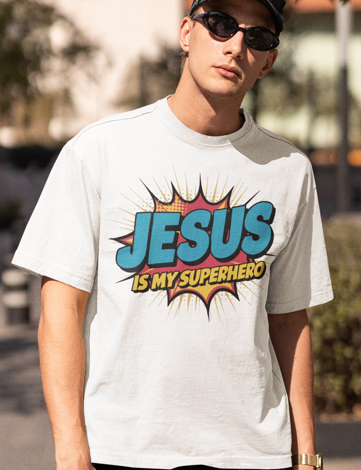 Jesus is My Superhero Trendy T Shirt