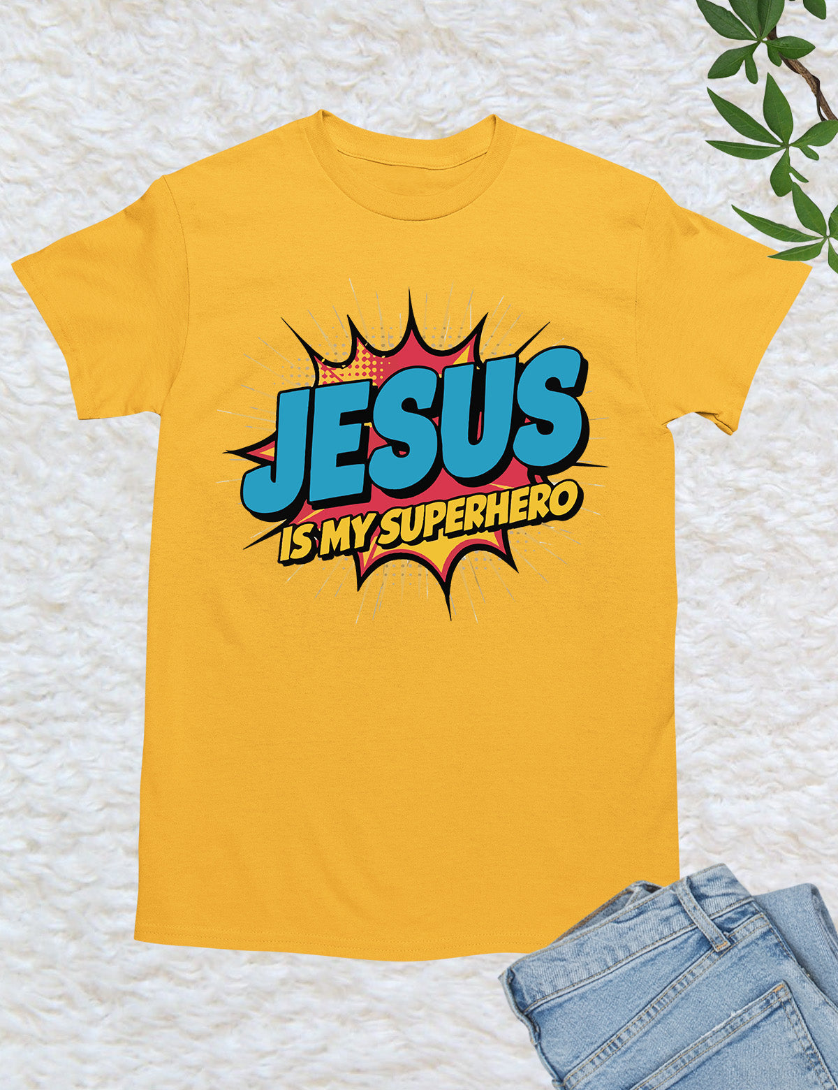 Jesus is My Superhero Trendy T Shirt