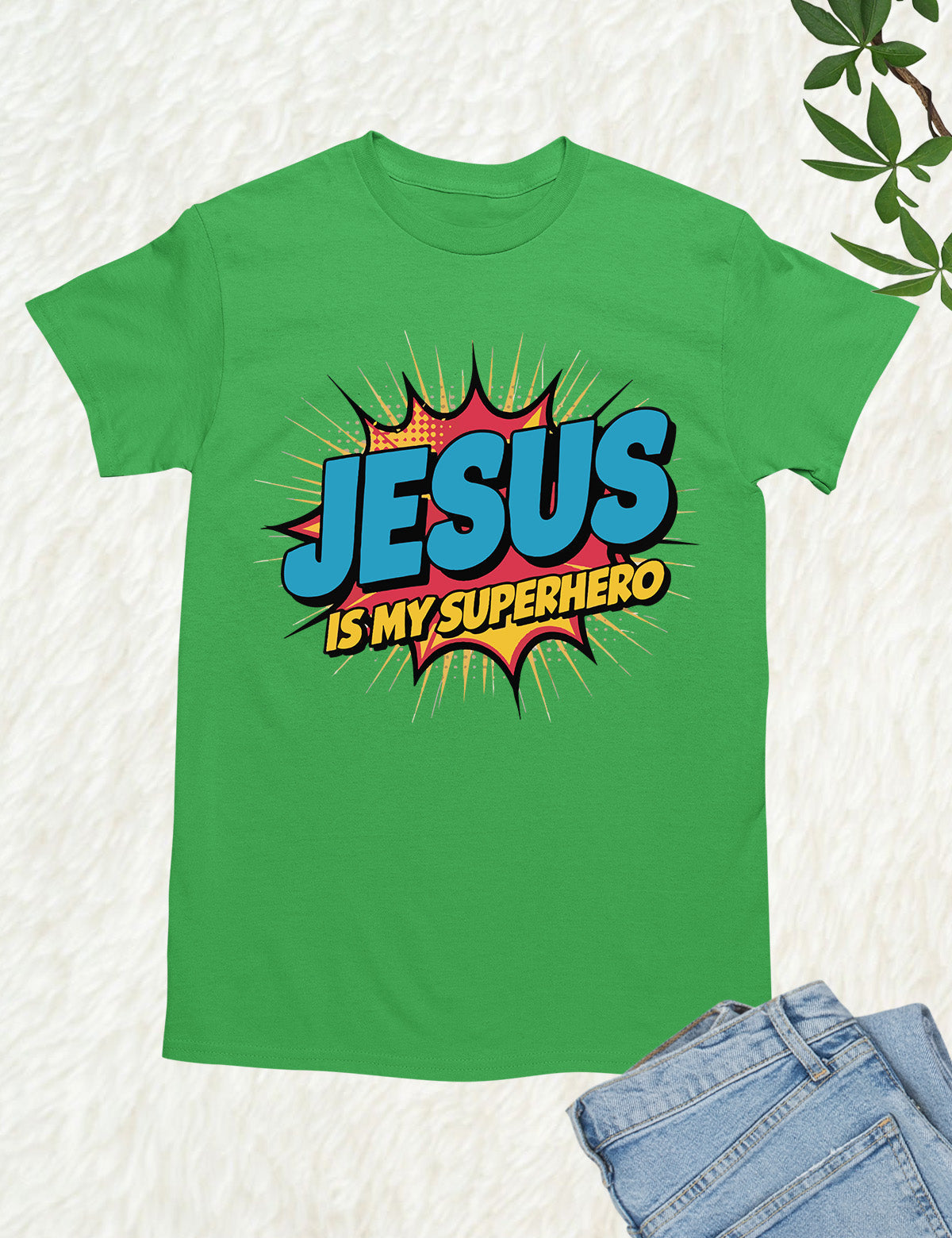 Jesus is My Superhero Trendy T Shirt
