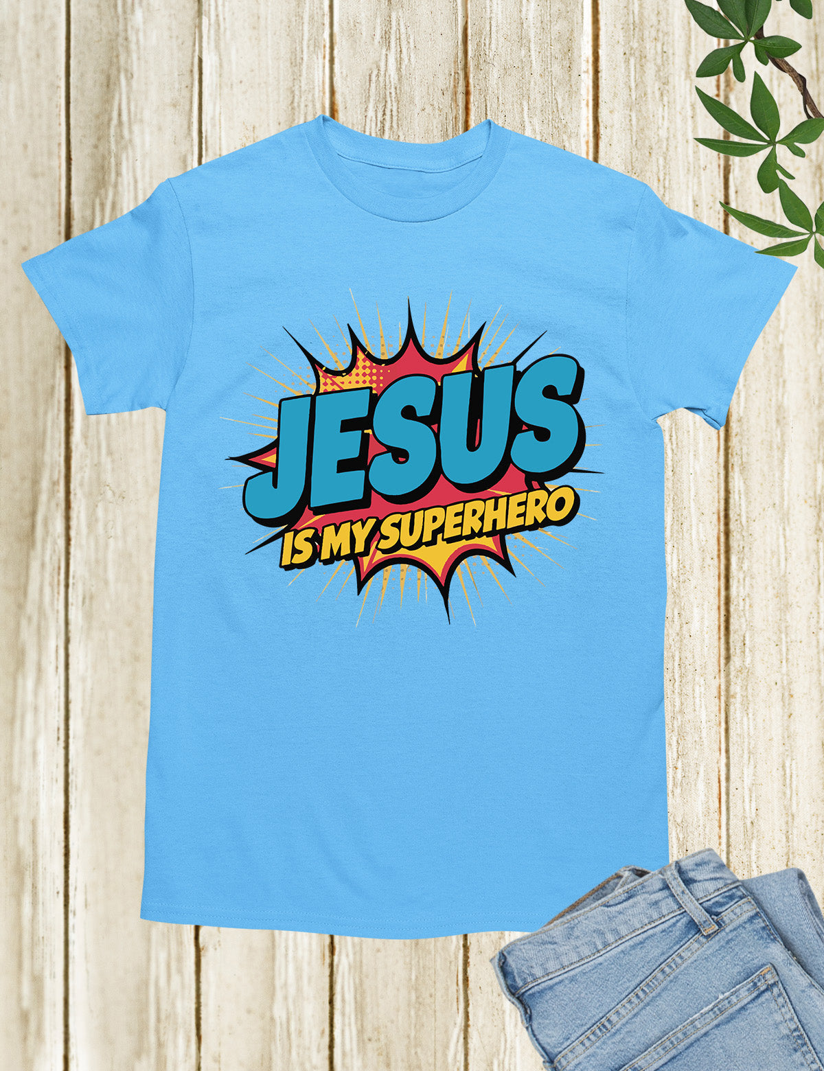Jesus is My Superhero Trendy T Shirt