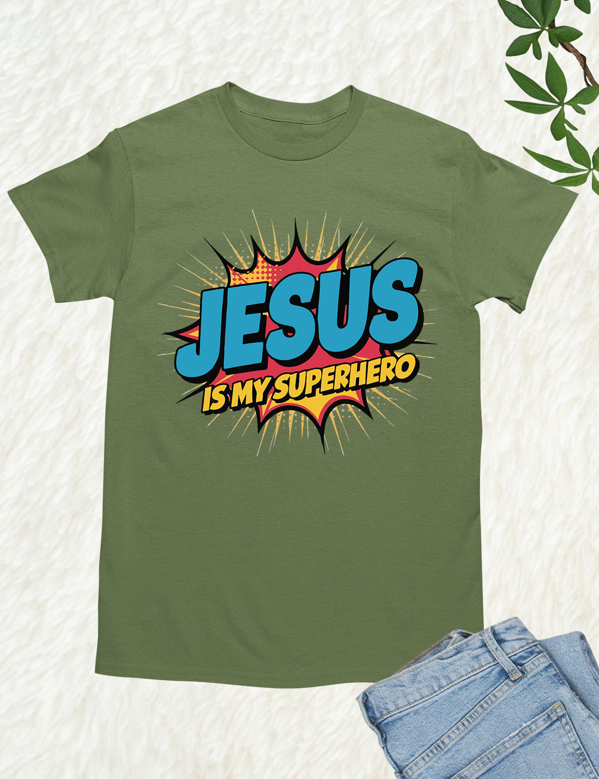 Jesus is My Superhero Trendy T Shirt