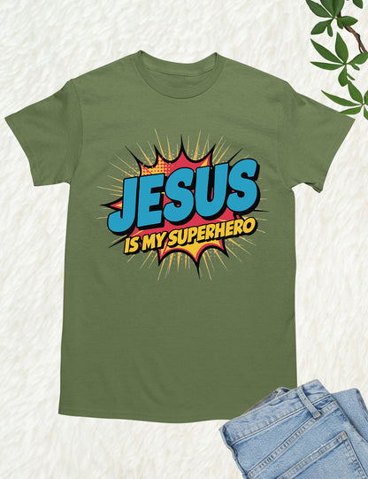 Jesus is My Superhero Trendy T Shirt
