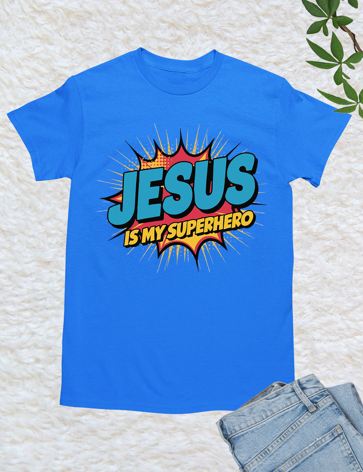 Jesus is My Superhero Trendy T Shirt