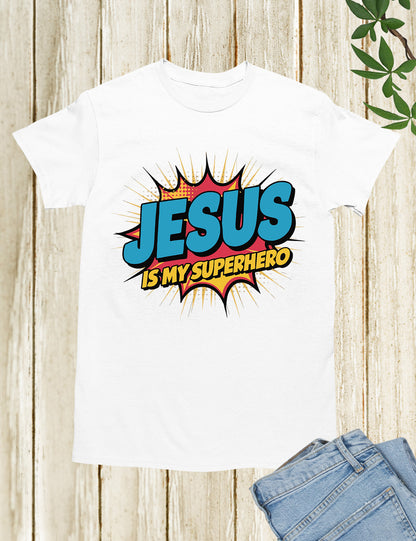 Jesus is My Superhero Trendy T Shirt