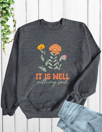 It is Well with My Soul Long Sleeve Christian Shirts