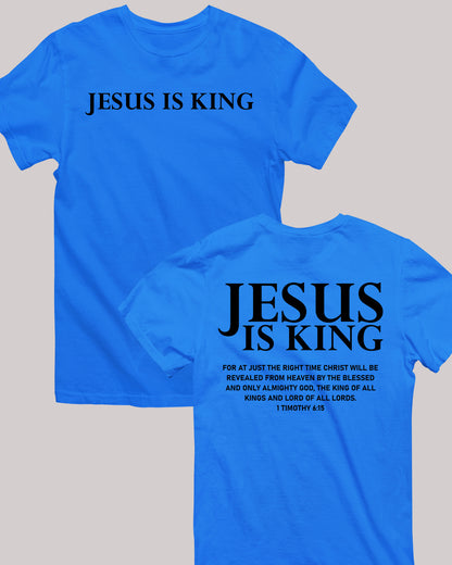 Jesus is king Christian merch Front Back T Shirts