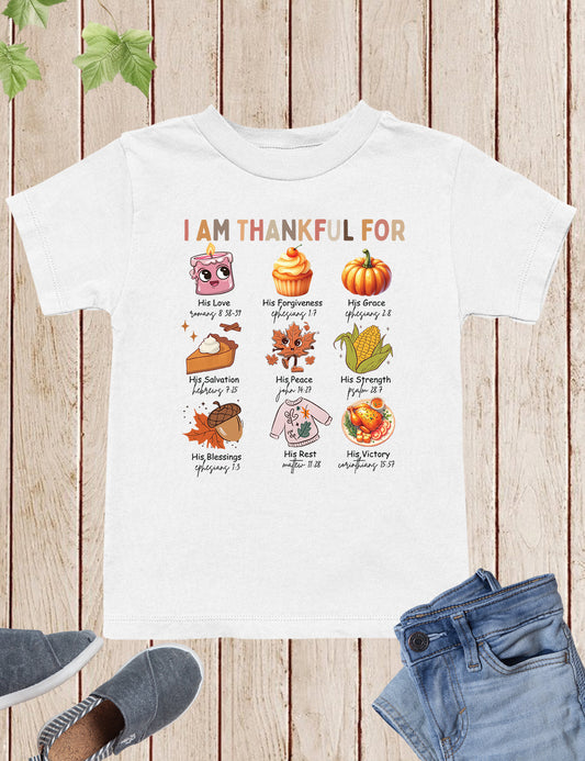 I Am Thankful for Jesus Children Shirt