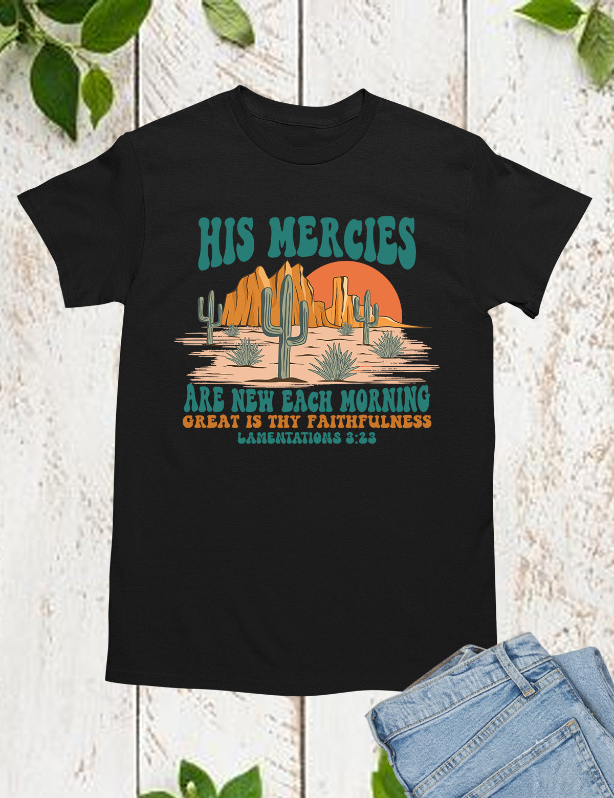 His Mercies Are New Each Morning Boho Christian Shirts