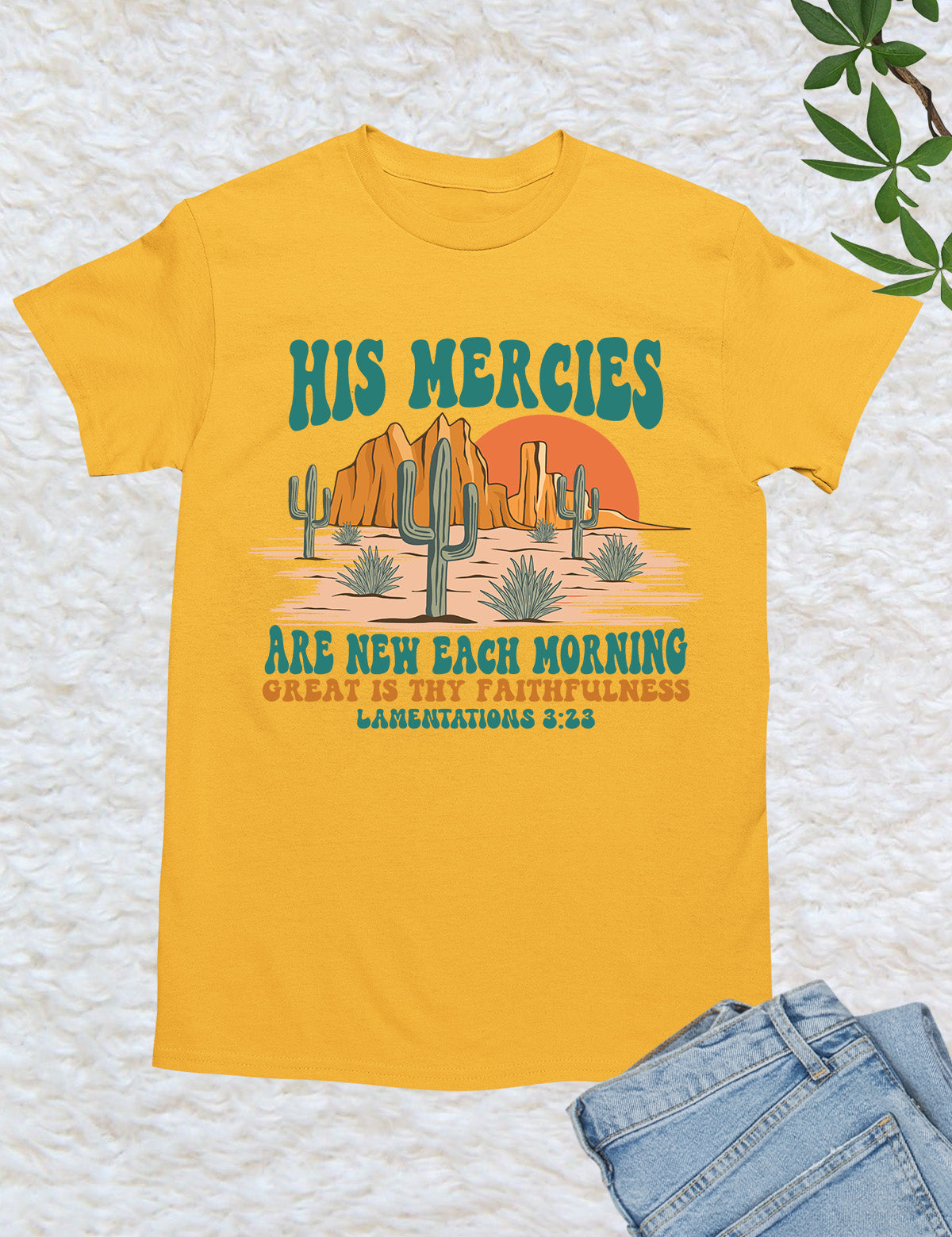 His Mercies Are New Each Morning Boho Christian Shirts