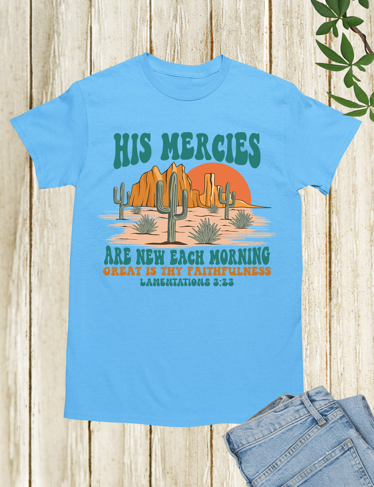 His Mercies Are New Each Morning Boho Christian Shirts