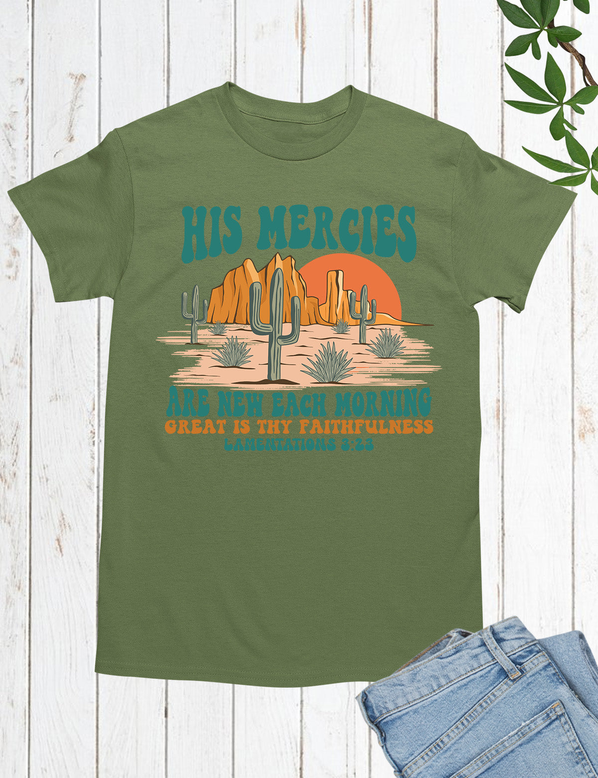 His Mercies Are New Each Morning Boho Christian Shirts