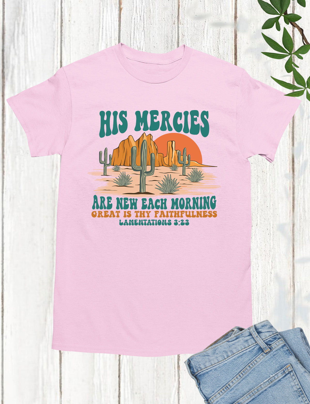 His Mercies Are New Each Morning Boho Christian Shirts