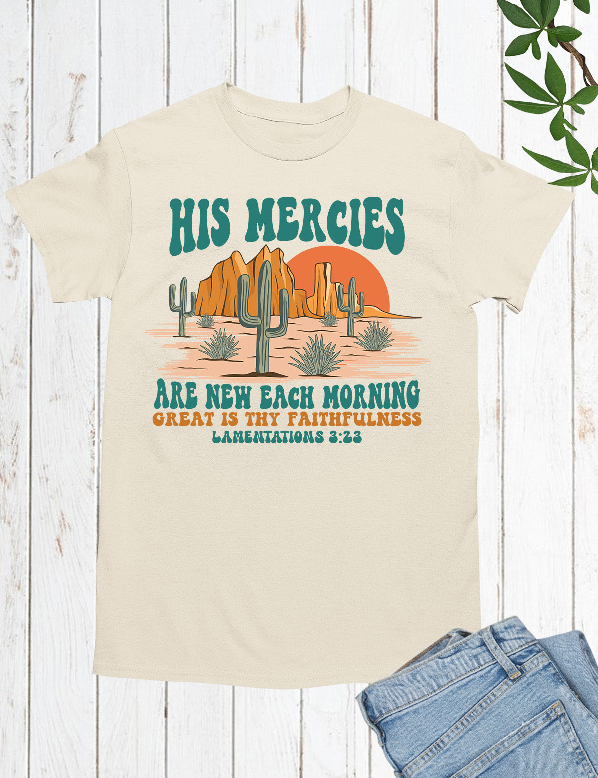 His Mercies Are New Each Morning Boho Christian Shirts