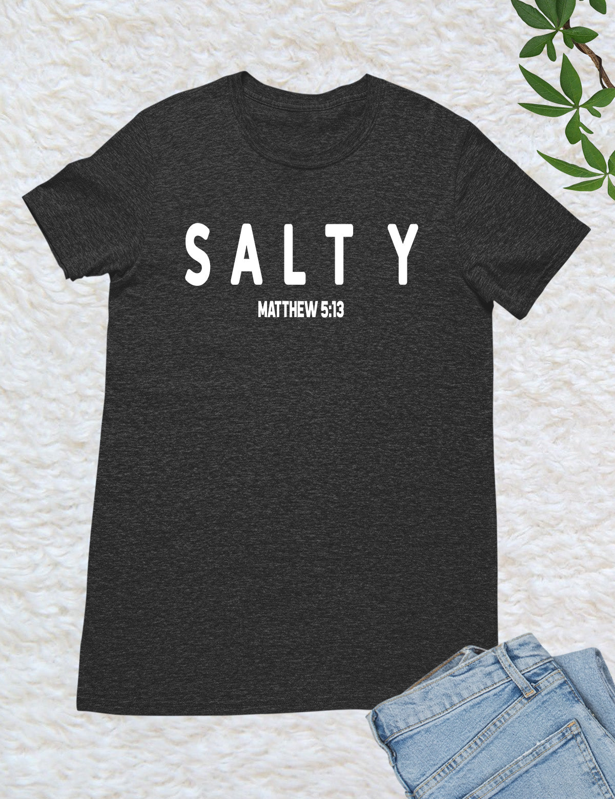 Funny Christian Shirt Salty Matthew 5:13 Bible Verse Shirt