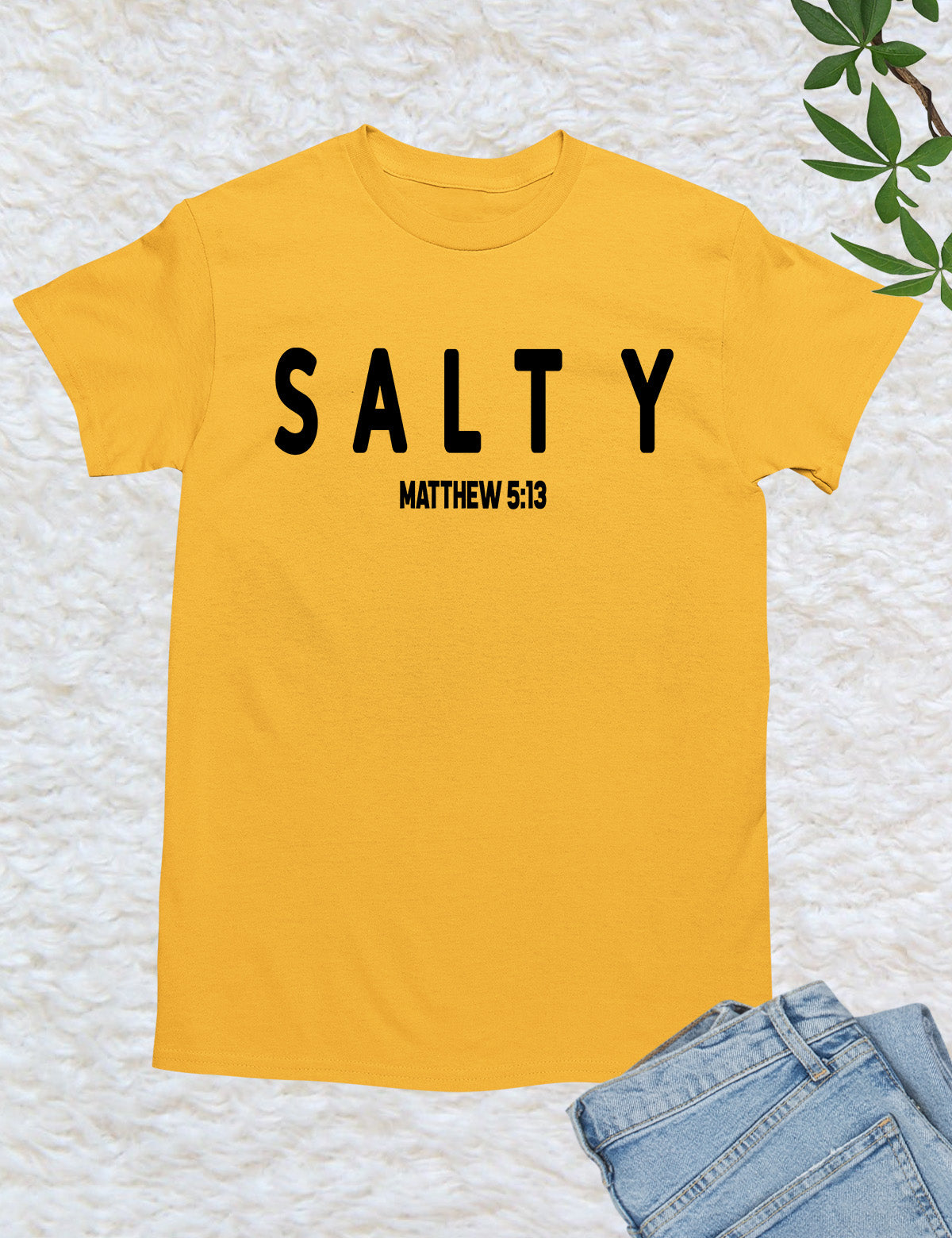 Funny Christian Shirt Salty Matthew 5:13 Bible Verse Shirt