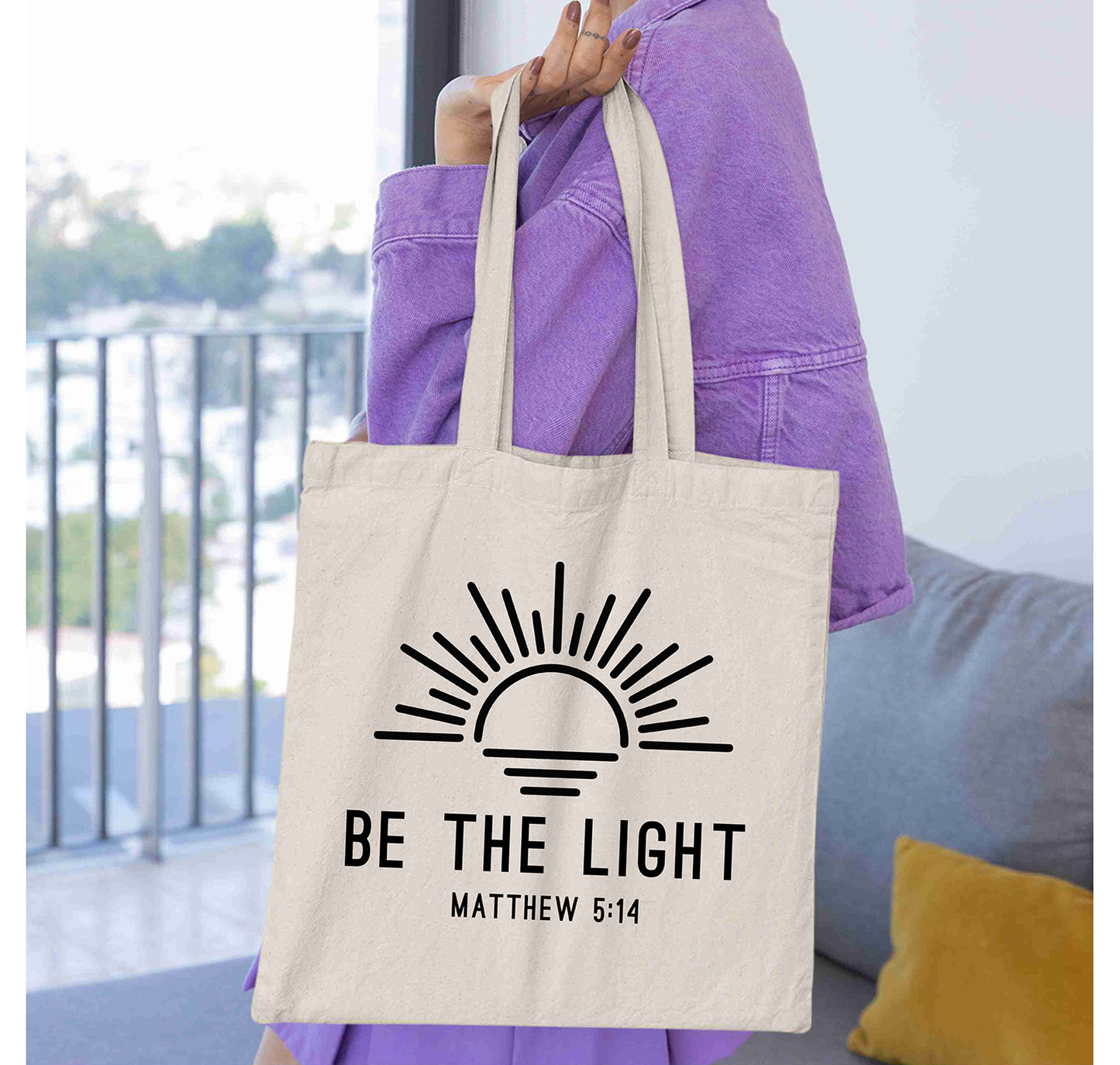 Be The Light Retro Christian Inspirational Religious Faith T-Shirts