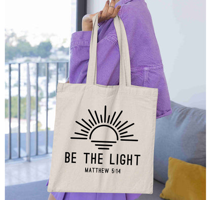 Be The Light Retro Christian Inspirational Religious Faith T-Shirts