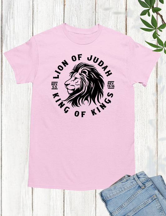 Lion Of Judah King Of Kings Christian T Shirts