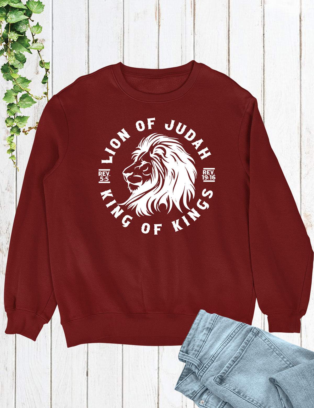 Lion Of Judah King Of Kings Christian Sweatshirt
