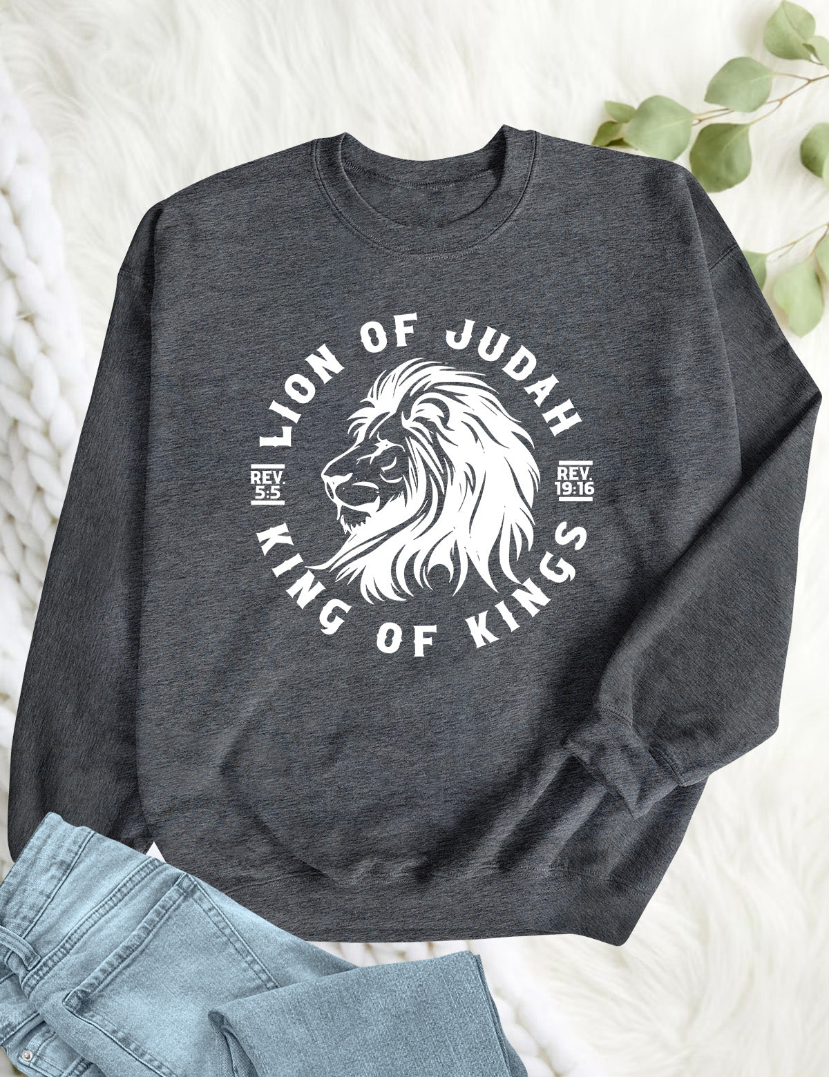 Lion Of Judah King Of Kings Christian Sweatshirt