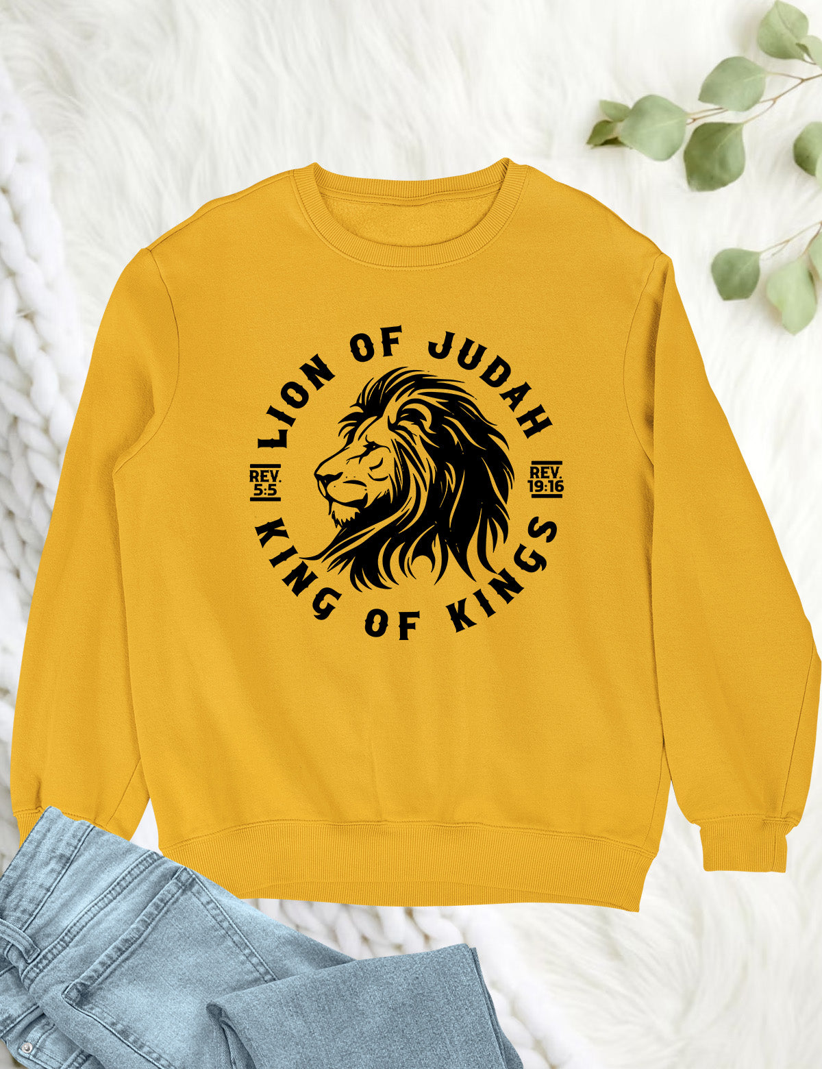 Lion Of Judah King Of Kings Christian Sweatshirt