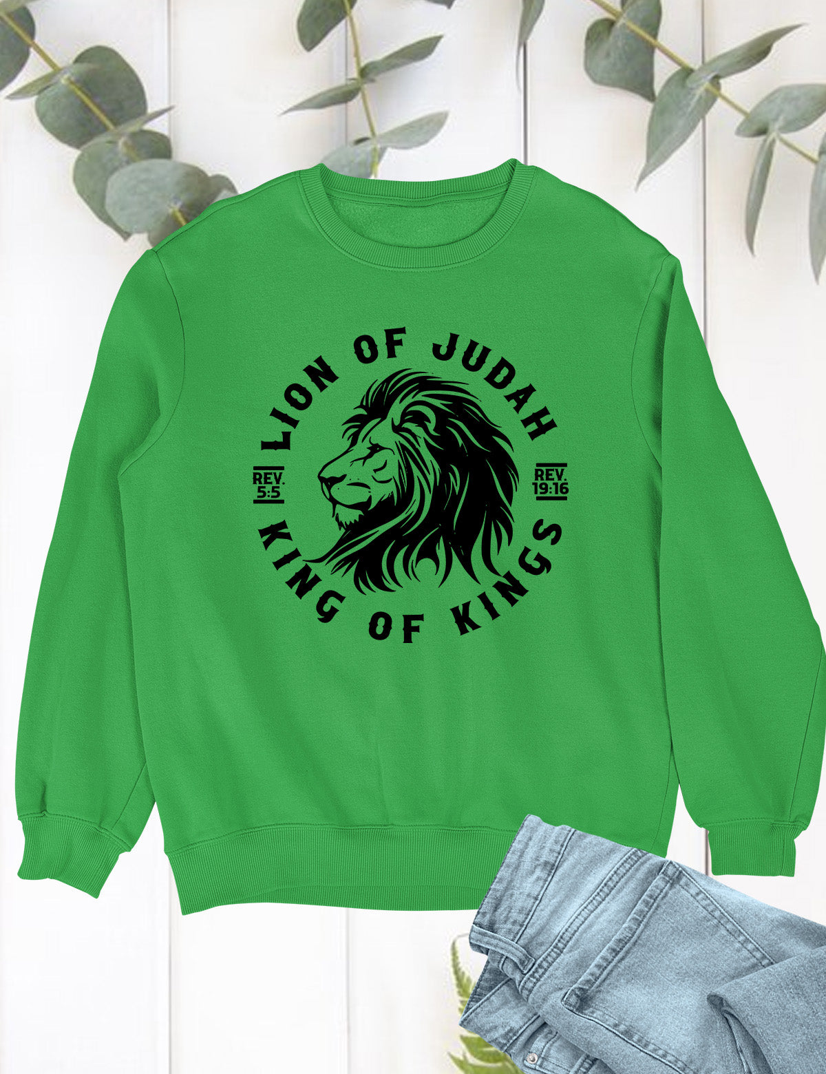 Lion Of Judah King Of Kings Christian Sweatshirt