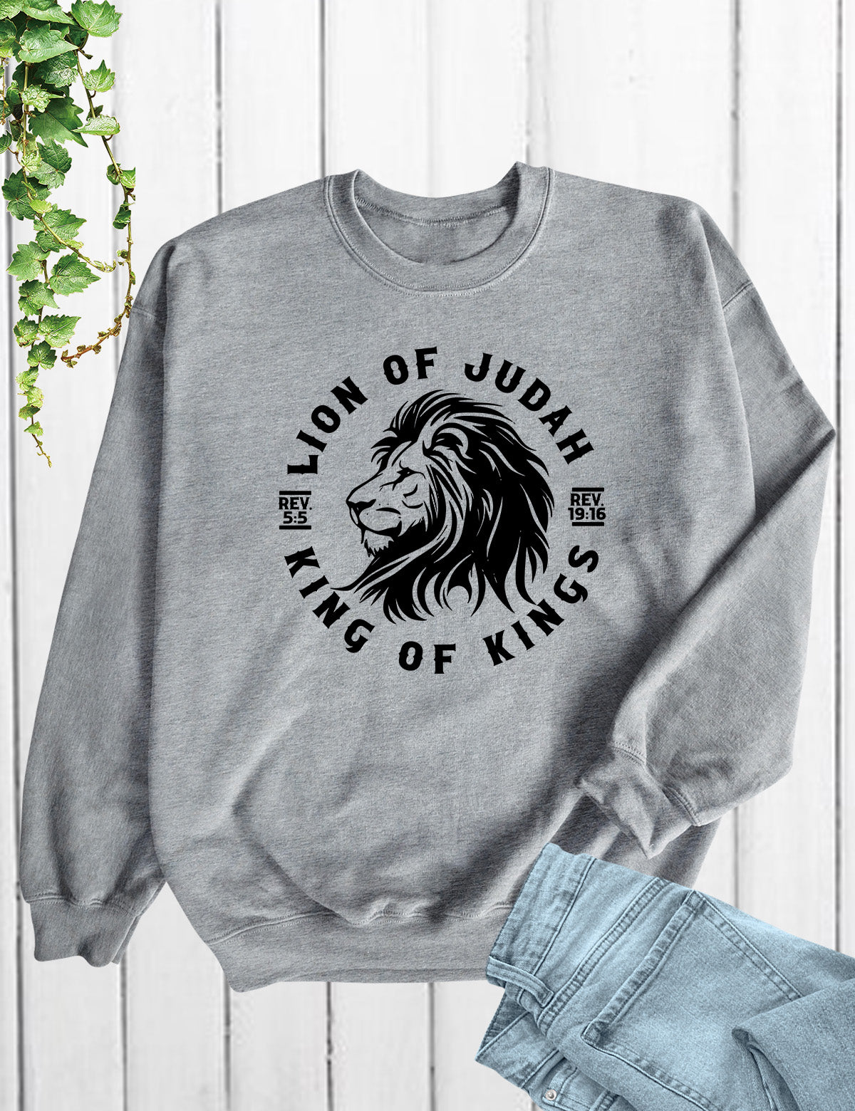 Lion Of Judah King Of Kings Christian Sweatshirt