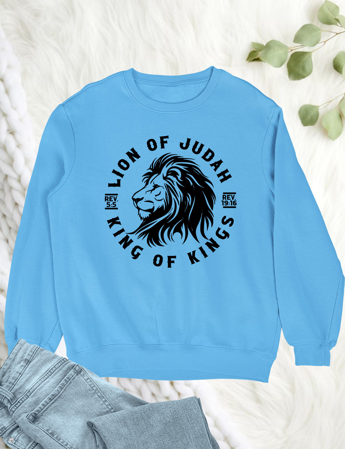 Lion Of Judah King Of Kings Christian Sweatshirt