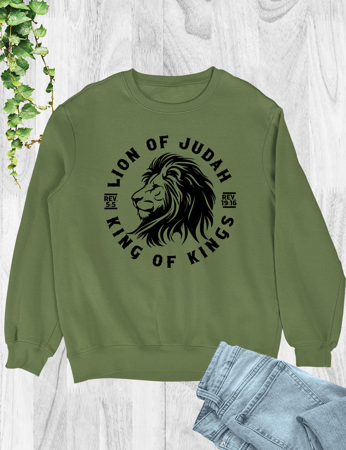 Lion Of Judah King Of Kings Christian Sweatshirt