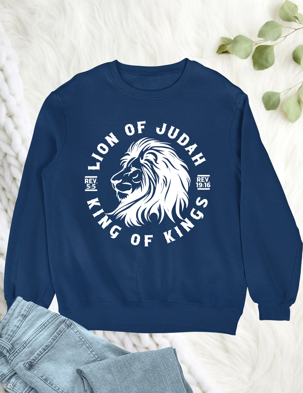 Lion Of Judah King Of Kings Christian Sweatshirt
