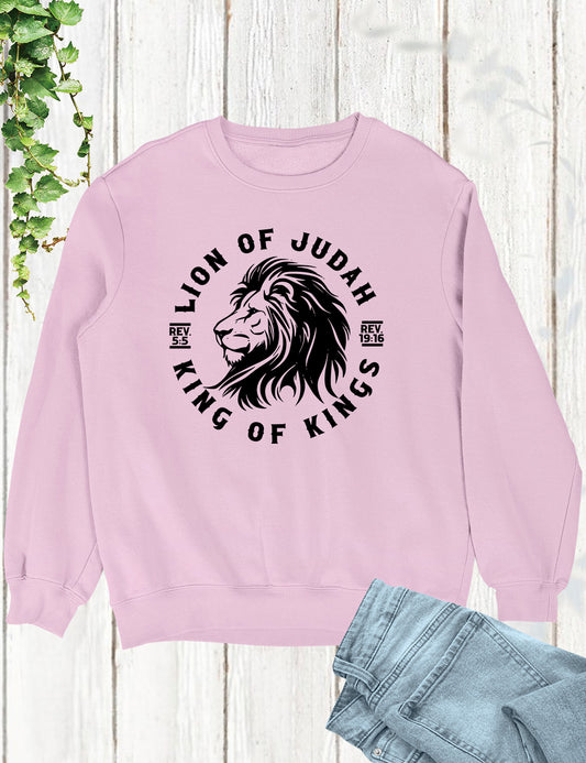 Lion Of Judah King Of Kings Christian Sweatshirt