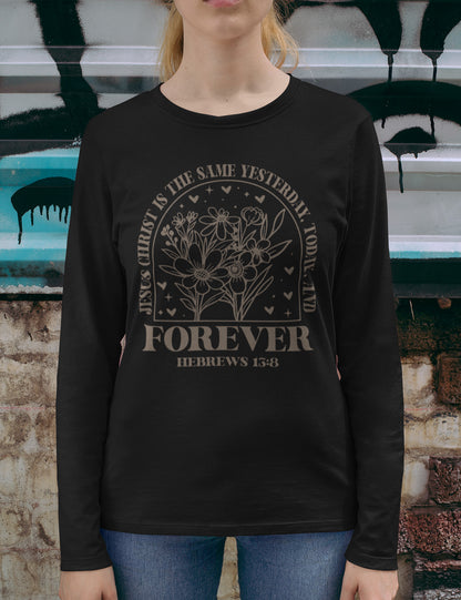 Long Sleeve Christian Tshirt Jesus Christ