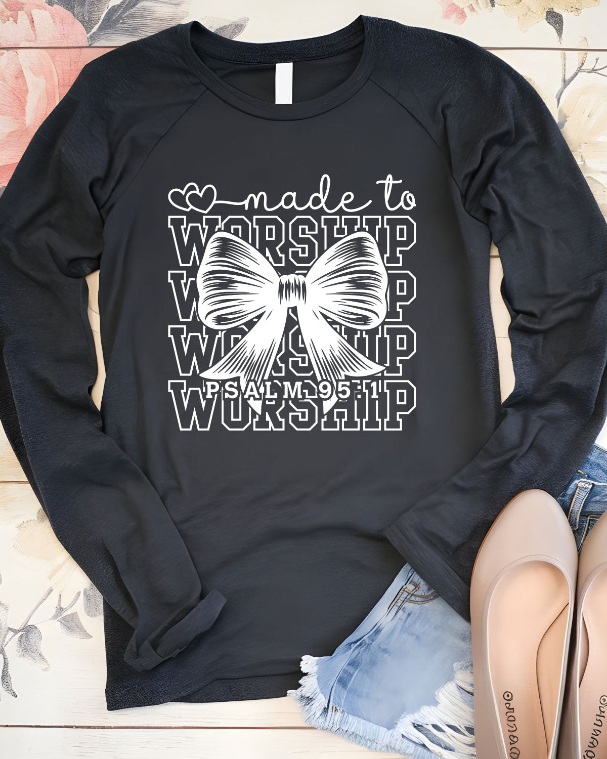 Made to Worship Coquette Long Sleeve Faith Shirts