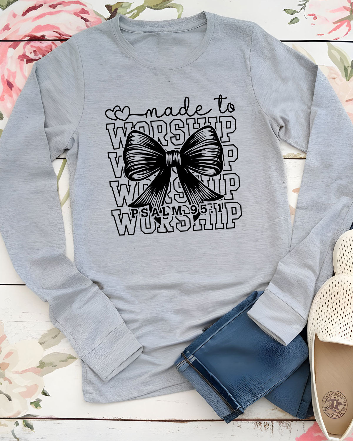 Made to Worship Coquette Long Sleeve Faith Shirts