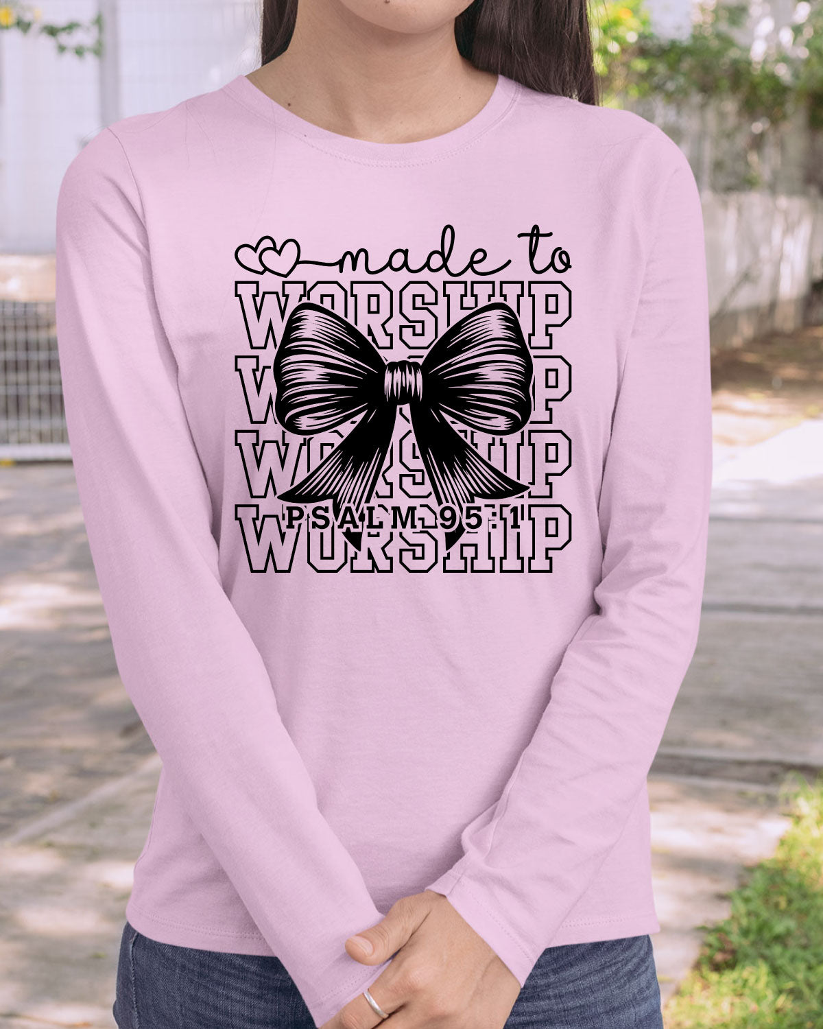 Made to Worship Coquette Long Sleeve Faith Shirts