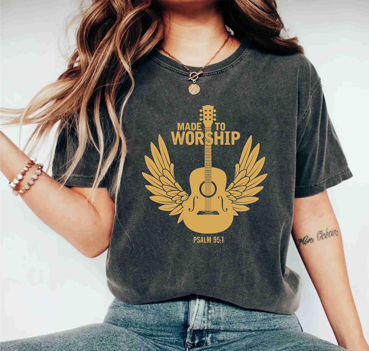Made To Worship Bible Motivational Worship Faith Christian T-Shirts