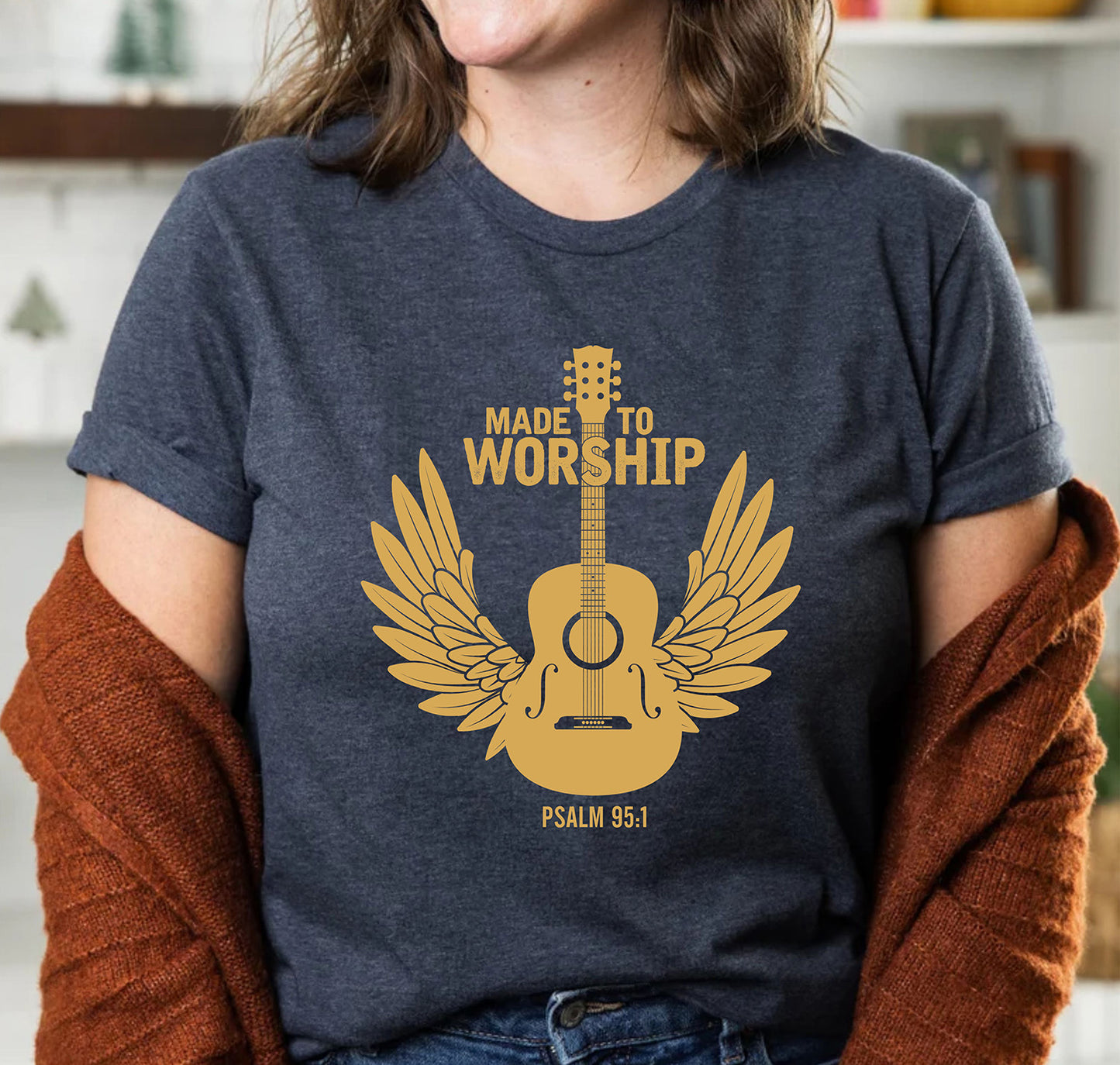 Made To Worship Bible Motivational Worship Faith Christian T-Shirts