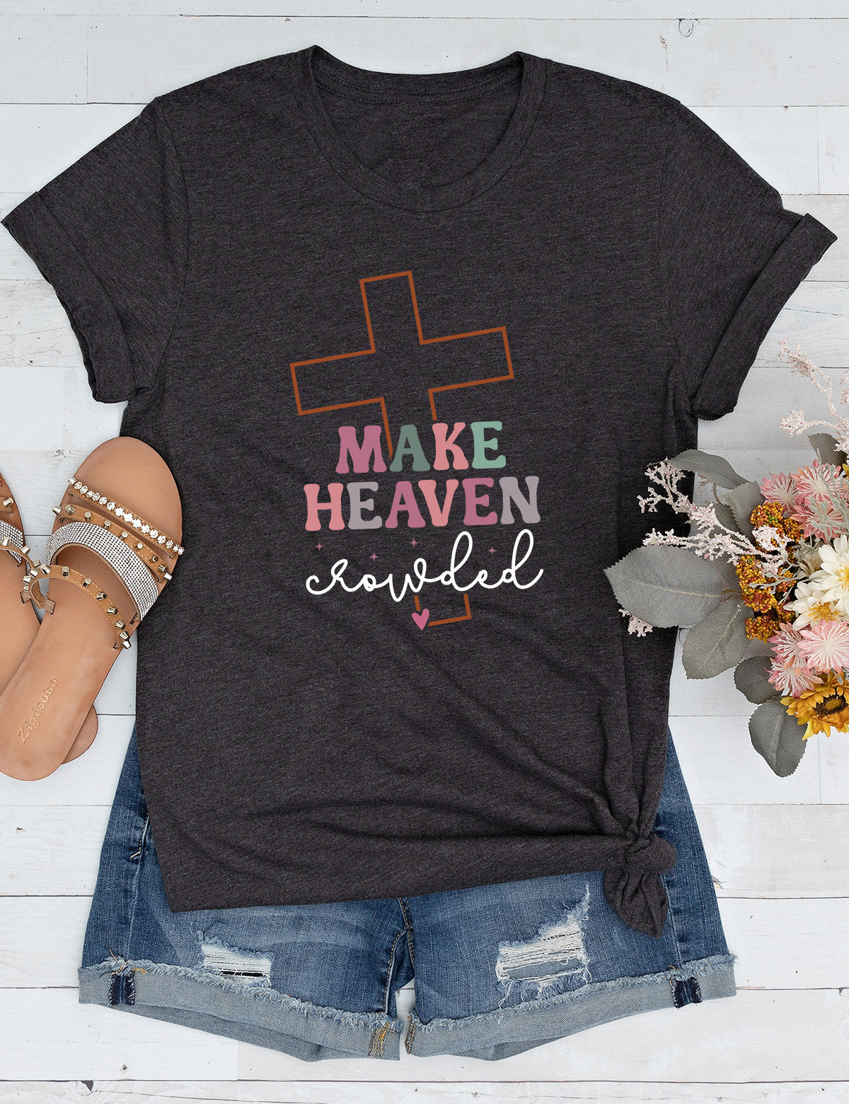 Make Heaven Crowded  Christian Longsleeve Shirts