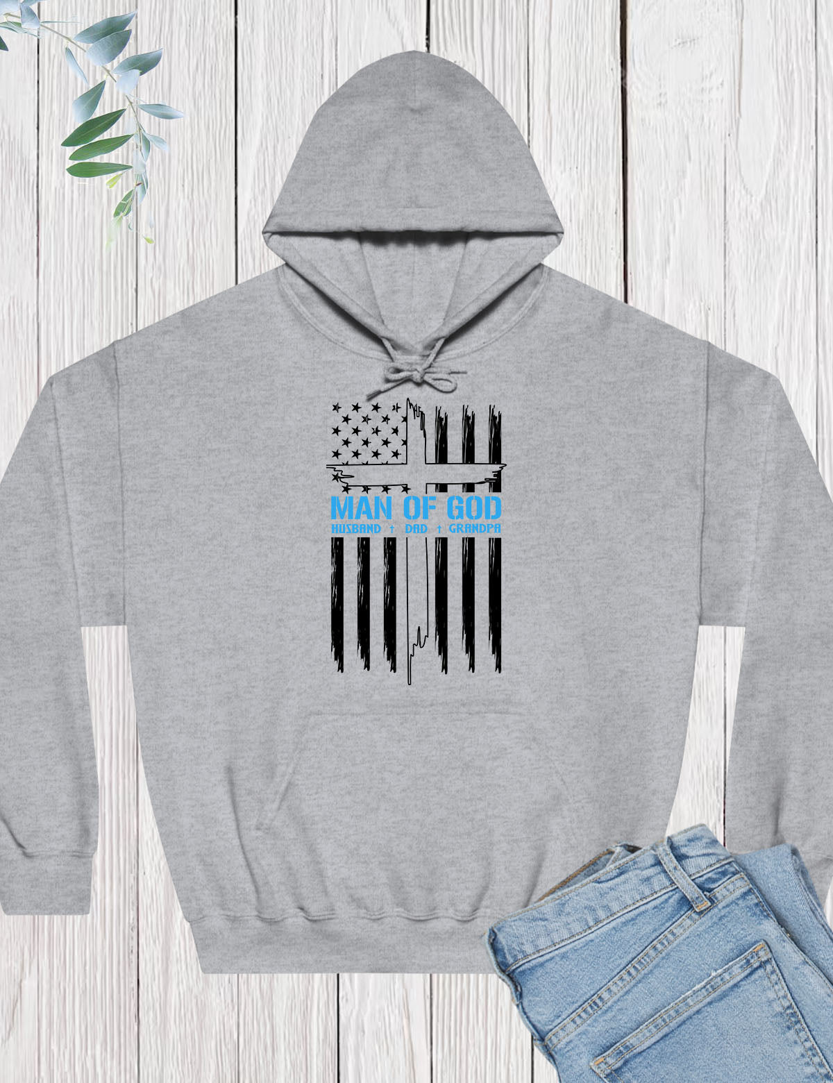Man Of God Dad Trendy Hoodie