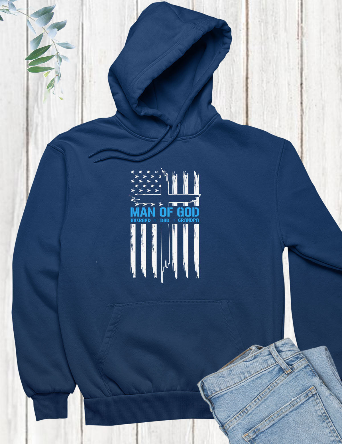 Man Of God Dad Trendy Hoodie