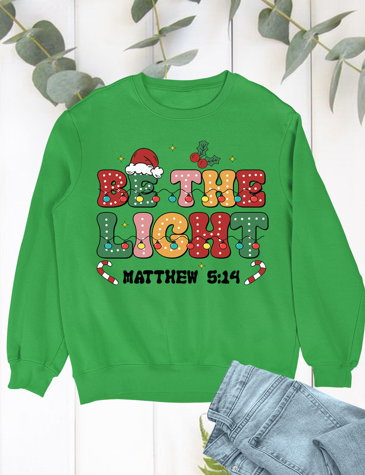 Be The Light Christmas Bible Verse Hoodie