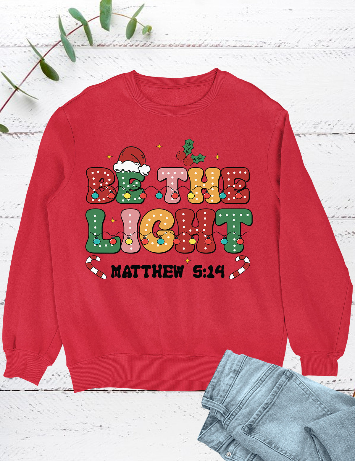 Be The Light Christmas Bible Verse Hoodie