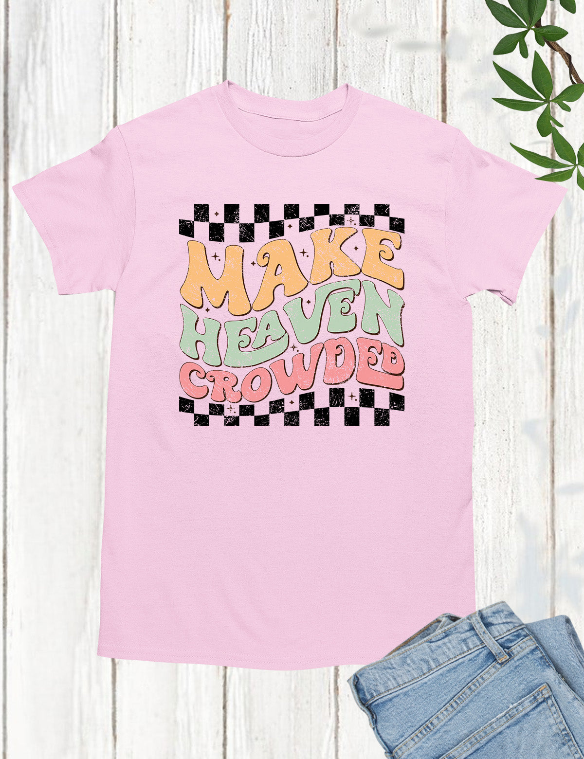 Make Heaven Crowded Vintage Christian T Shirt