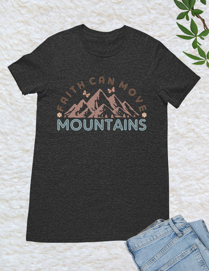 Faith Based Mountain Bible Verse T Shirt